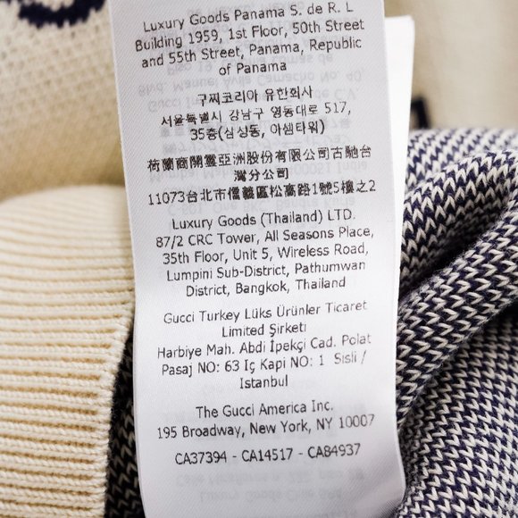 Gucci Monogram GG Knit V-Neck Sweater - Cream - Picture 13 of 14